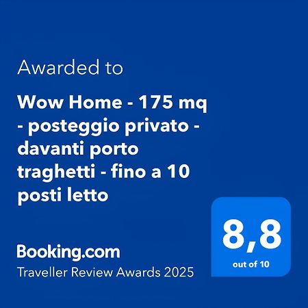 Wow Home - 175 Mq - Posteggio Privato - Davanti Porto Traghetti - Fino A 10 Posti Letto Gênes Extérieur photo
