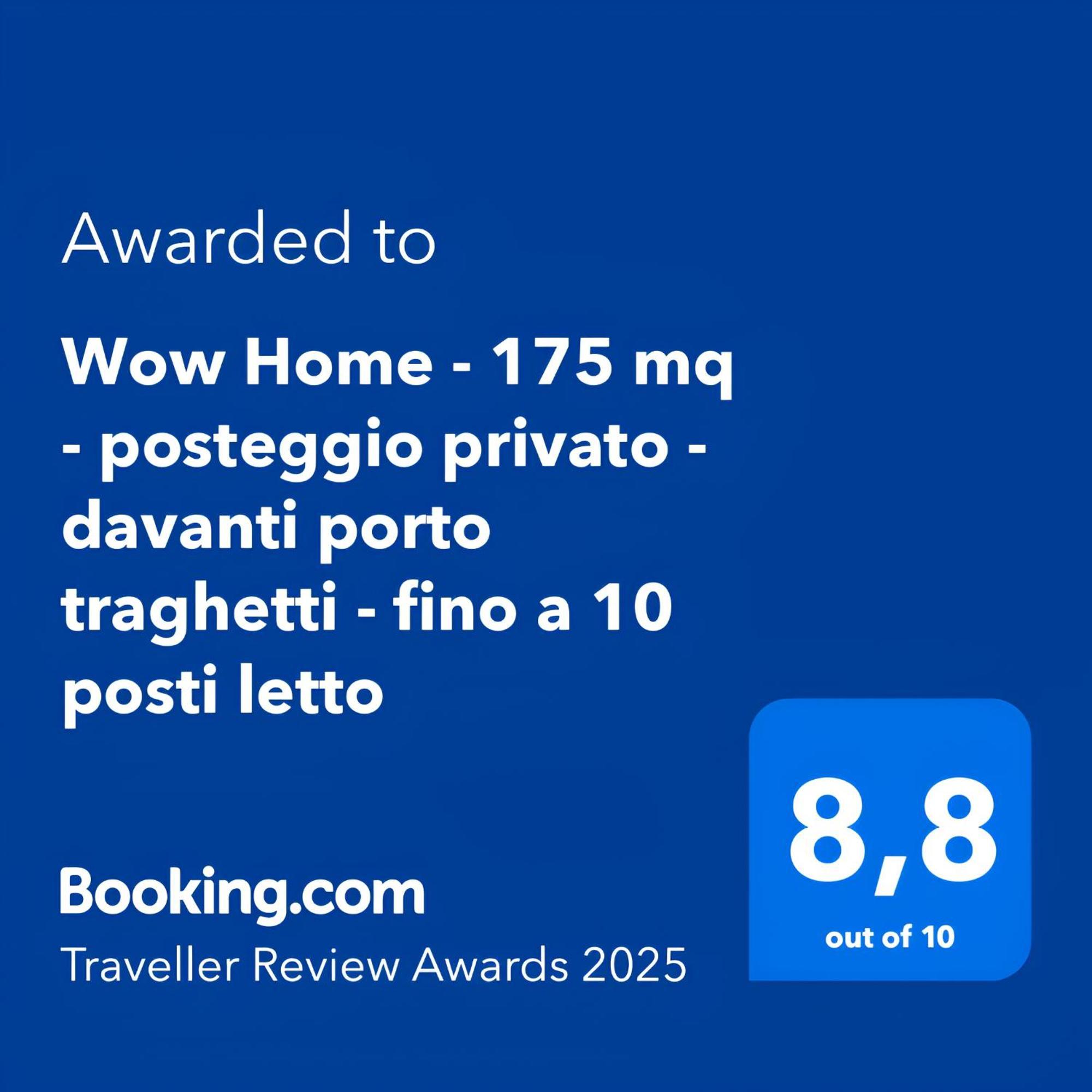 Wow Home - 175 Mq - Posteggio Privato - Davanti Porto Traghetti - Fino A 10 Posti Letto Gênes Extérieur photo